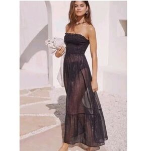 Anthropologie Marisol Smocked Gauze Maxi Dress